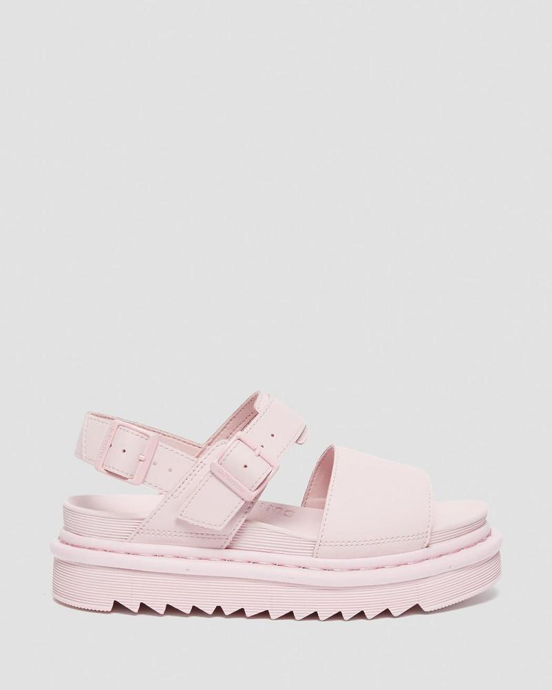 Sandalias De Gladiador Dr Martens Voss Mono Hydro Cuero Mujer Rosas | MX 483BEX